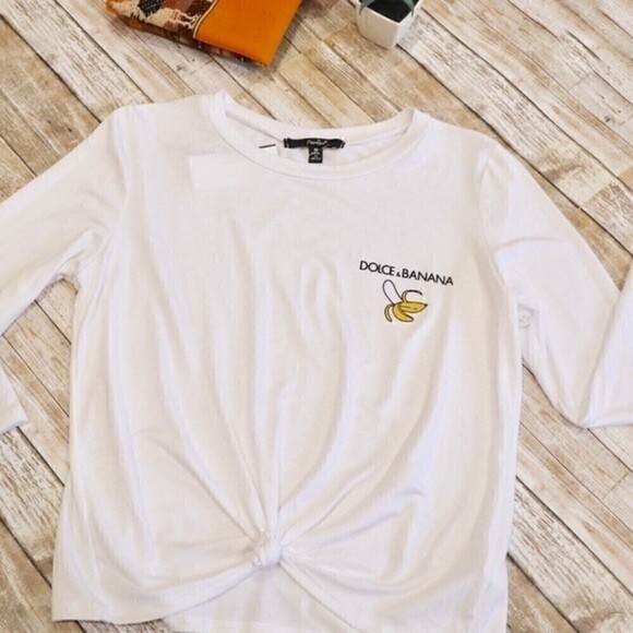 Papaya Tee “Dolce & Banana” long sleeve Medium - Picture 3 of 6